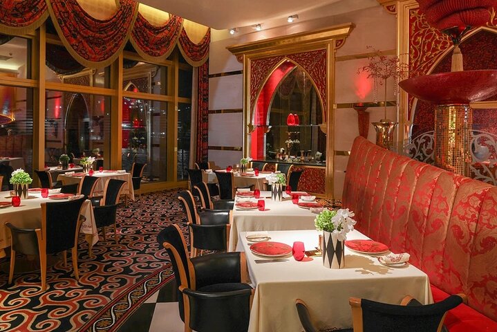 Inside 1001 Nights luxury sustainable Arab restaurant Madrid