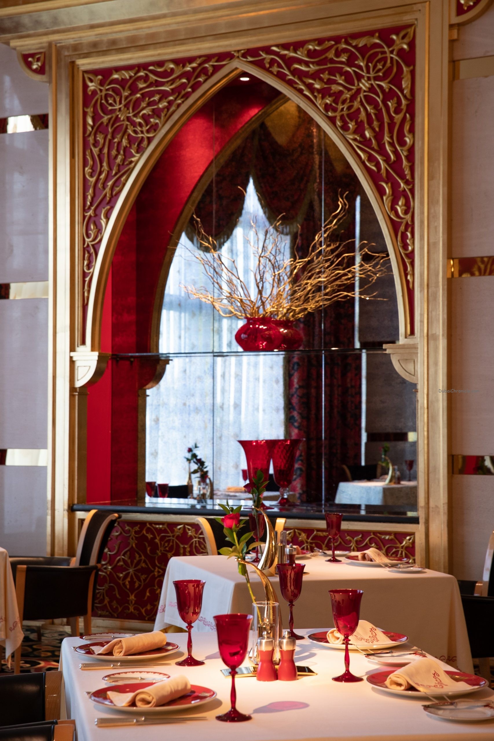 Inside 1001 Nights Arab luxury sustainable restaurant